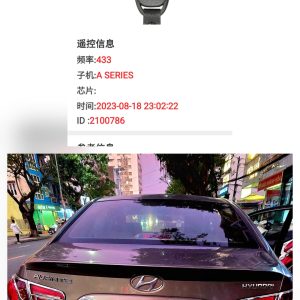 Hyundai Avante sóng 433 Remote tòn ten