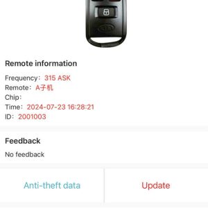 KIA carnival 315mhz remote tòn ten mã aik CH